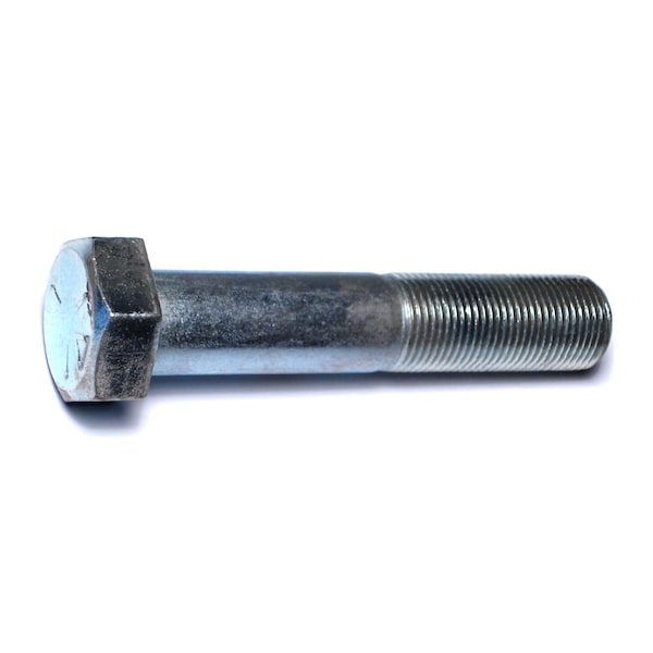 Midwest Fastener Grade 5, 7/8"-14 Hex Head Cap Screw, Zinc Plated Steel, 4-1/2 in L, 15 PK 00611 - main
